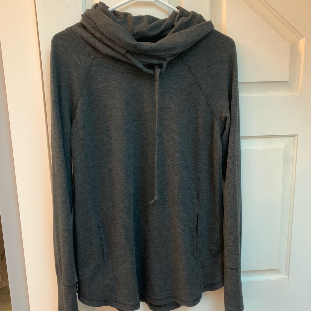 Dark Gray Cowlneck Sweatshirt